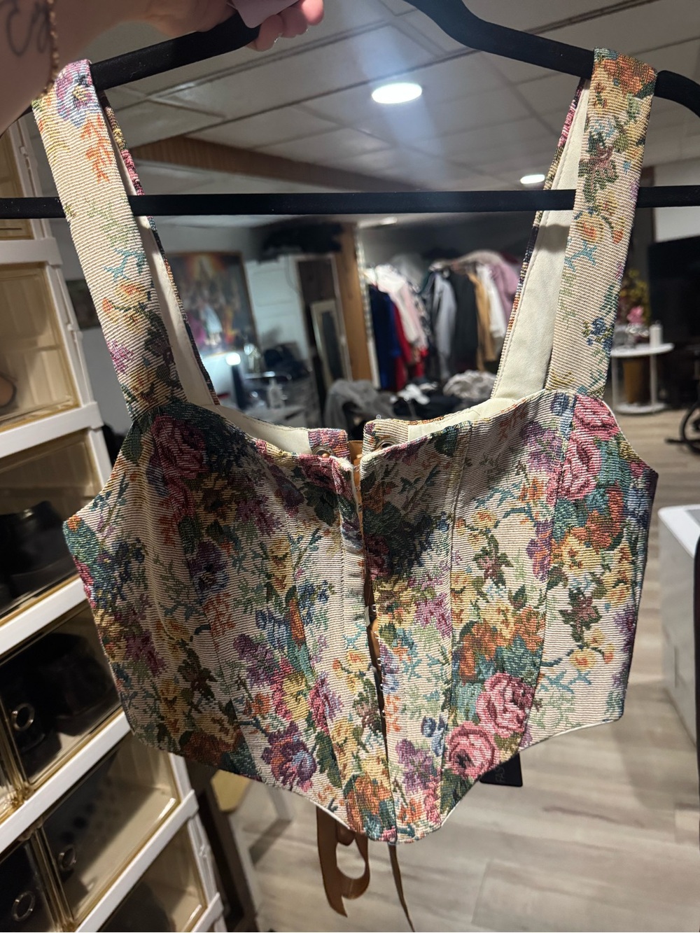 FashionNova “Prettiest Woman Corset Top” Floral NWT